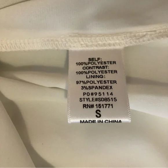 Le Lis white babydoll mini dress. Size small. NWT - Picture 7 of 10